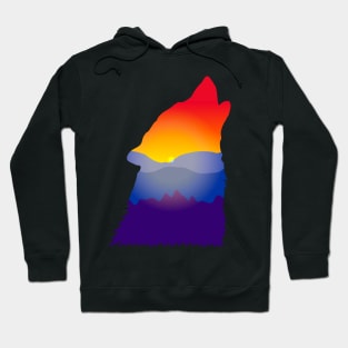 Sunset Wolf Hoodie